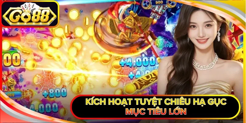 Bắn Cá Long Vương - Chinh Phục Đại Dương Hốt Bạc Khủng 3 Kích hoạt tuyệt chiêu hạ gục mục tiêu lớn